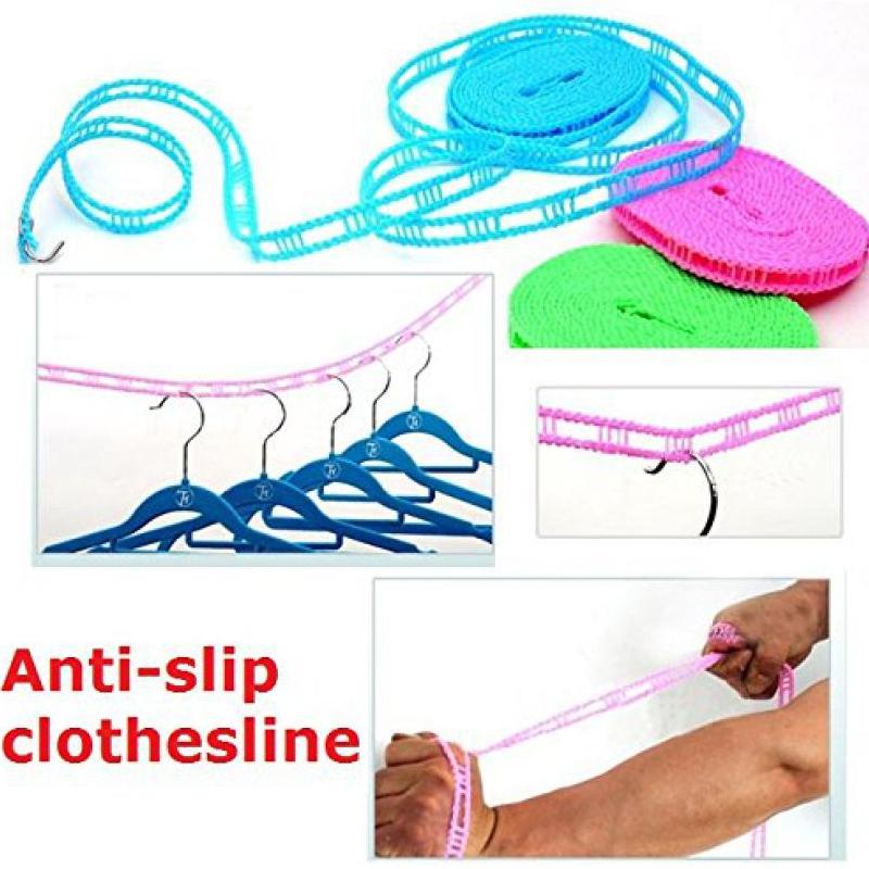 190 Clothesline Drying Nylon Rope With Hooks 190 Clothesline Drying Nylon Rope With Hooks